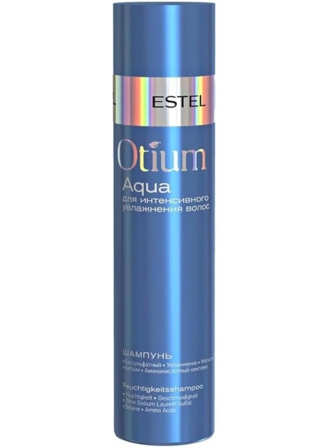 ESTEL Otium Aqua Shampoo | Sulfate-Free Hydrating & Moisturizing Shampoo for Dry and Damaged Hair | Softness & Deep Hydration | 250ml - Image 1